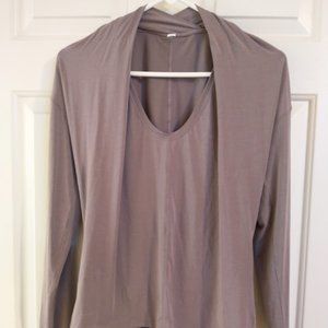 Lululemon Women's Long Sleeve Scoop Neck Thermal Shirt Dusty Purple